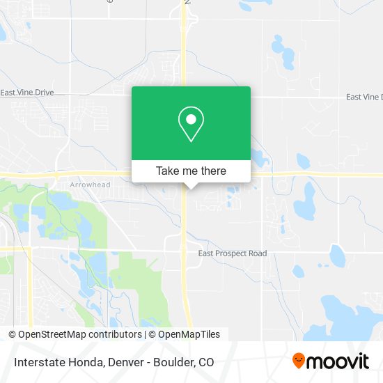 Mapa de Interstate Honda