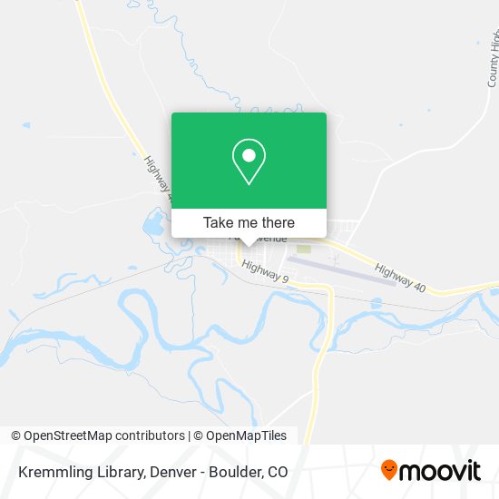 Kremmling Library map