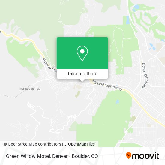 Green Willow Motel map
