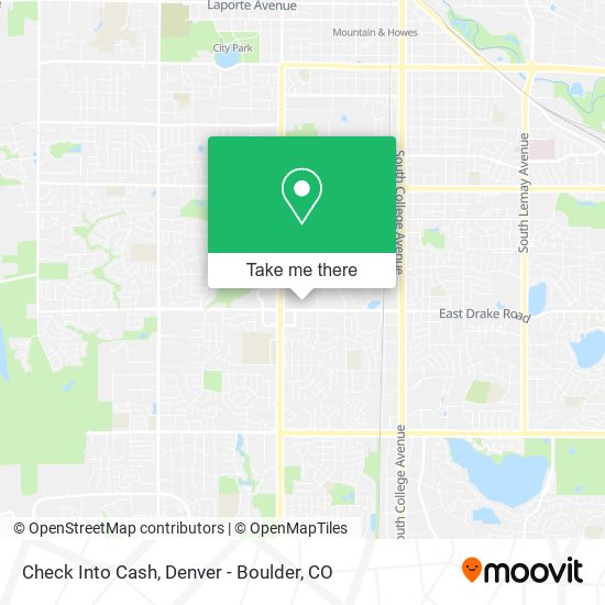 Check Into Cash map