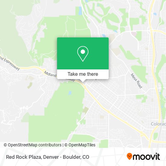 Red Rock Plaza map