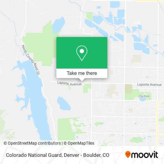 Colorado National Guard map