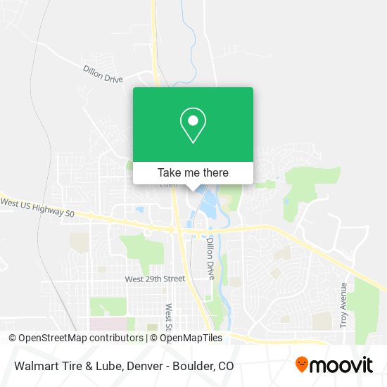Mapa de Walmart Tire & Lube