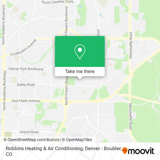 Robbins Heating & Air Conditioning map