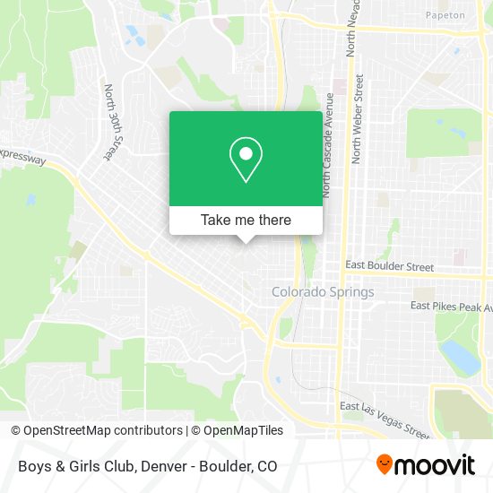 Mapa de Boys & Girls Club