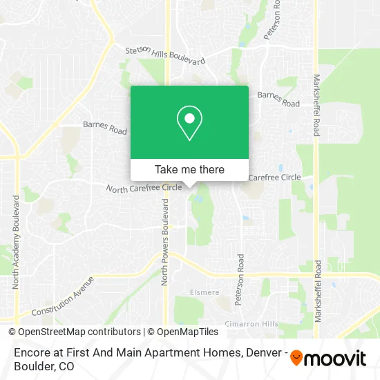 Encore at First And Main Apartment Homes map