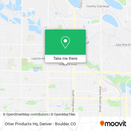 Otter Products Hq map