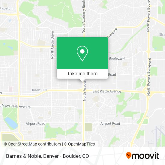 Barnes & Noble map