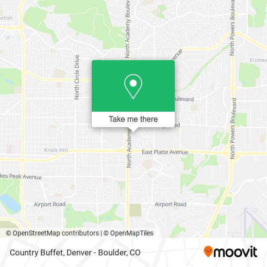 Country Buffet map