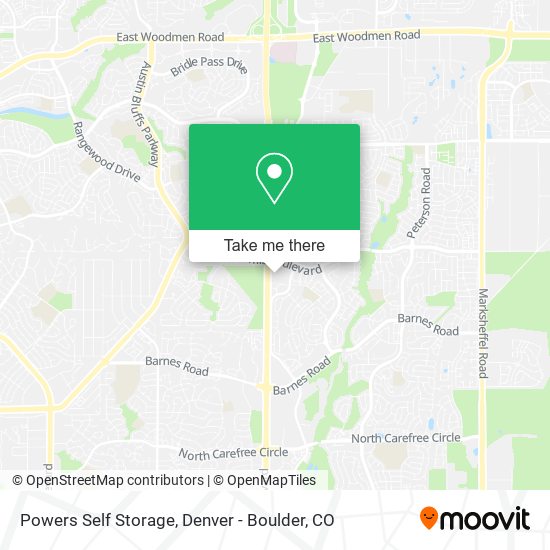 Powers Self Storage map