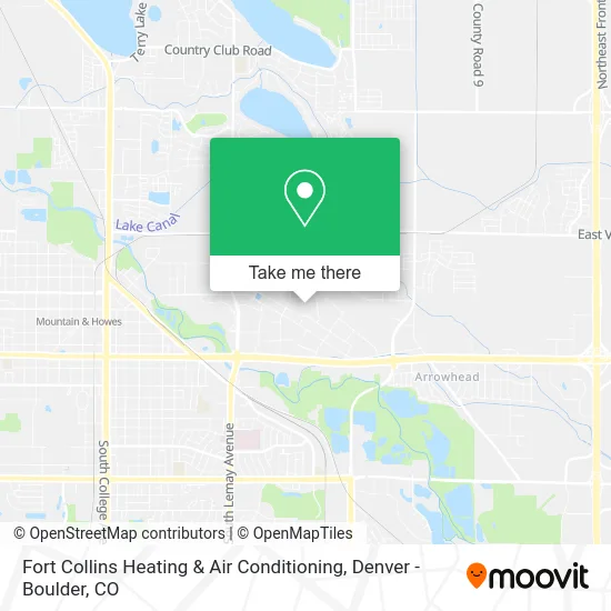Fort Collins Heating & Air Conditioning map