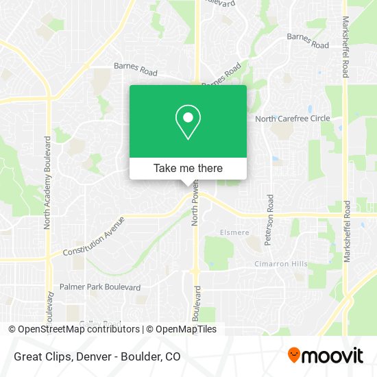 Great Clips map