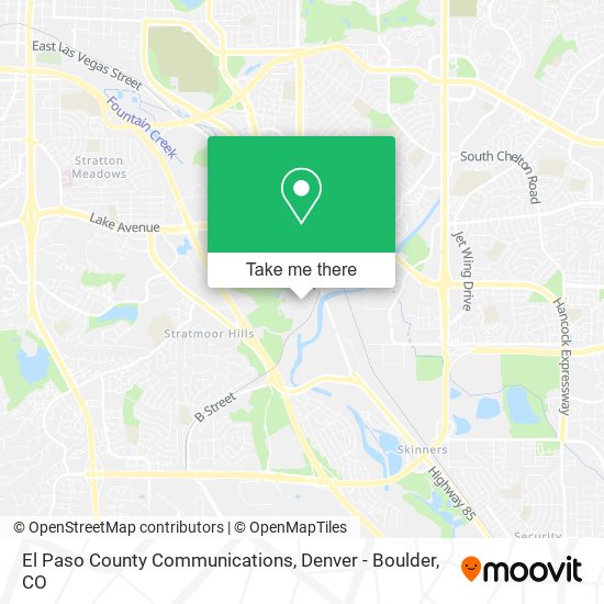 Mapa de El Paso County Communications