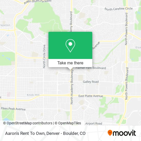 Aaron's Rent To Own map