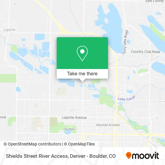 Shields Street River Access map