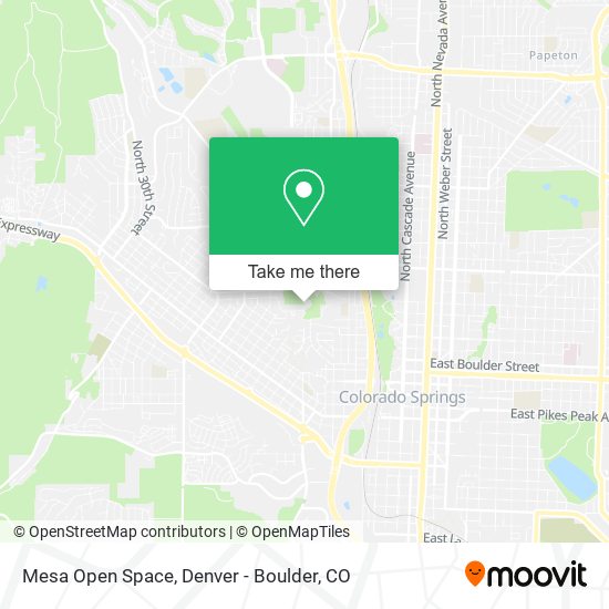 Mesa Open Space map