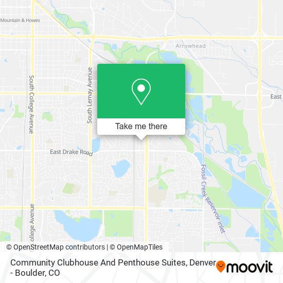 Community Clubhouse And Penthouse Suites map