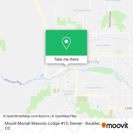 Mapa de Mount Moriah Masonic Lodge #15