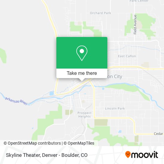 Skyline Theater map