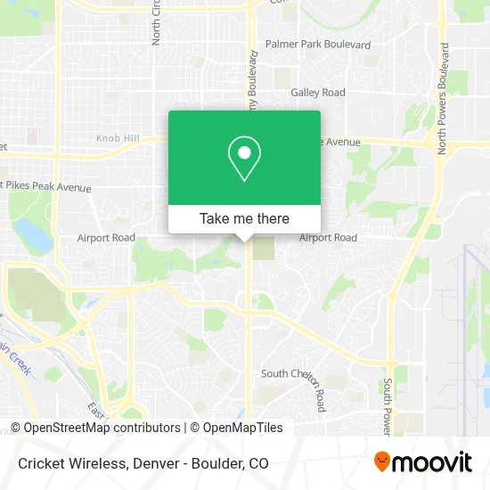 Cricket Wireless map