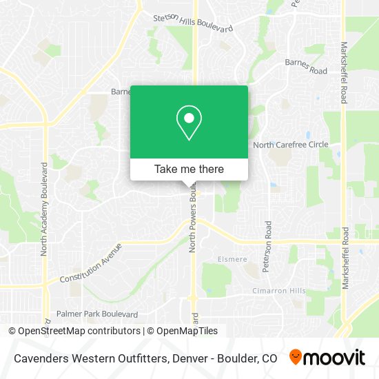 Cavenders Western Outfitters map