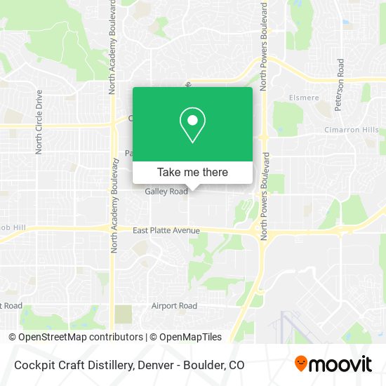 Mapa de Cockpit Craft Distillery