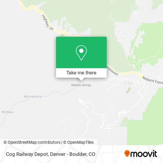 Cog Railway Depot map