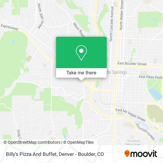 Billy's Pizza And Buffet map