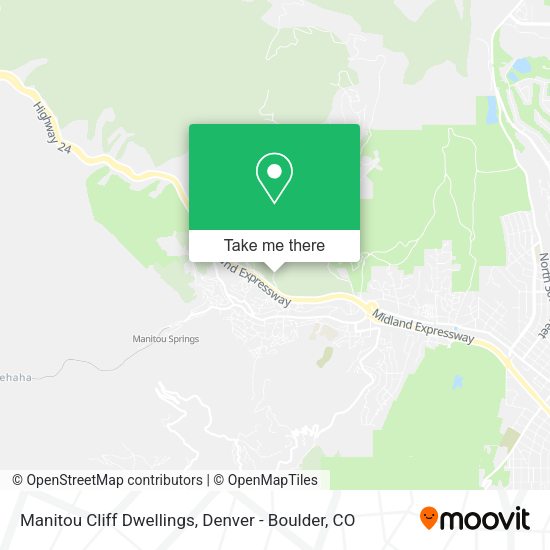 Mapa de Manitou Cliff Dwellings