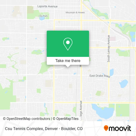 Csu Tennis Complex map