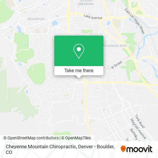 Mapa de Cheyenne Mountain Chiropractic