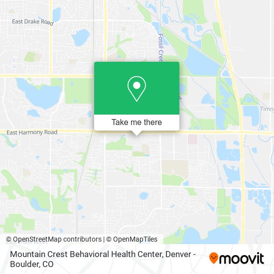 Mapa de Mountain Crest Behavioral Health Center