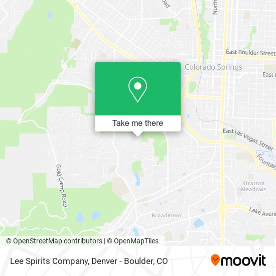 Mapa de Lee Spirits Company