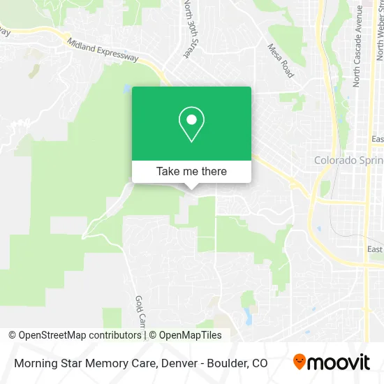 Morning Star Memory Care map