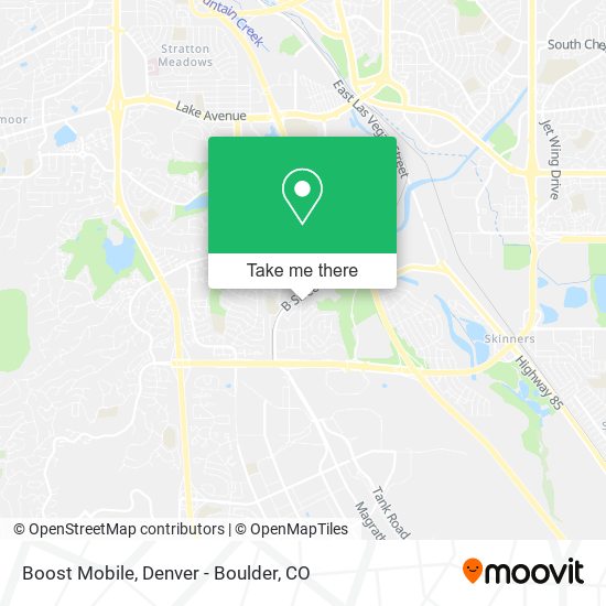 Mapa de Boost Mobile