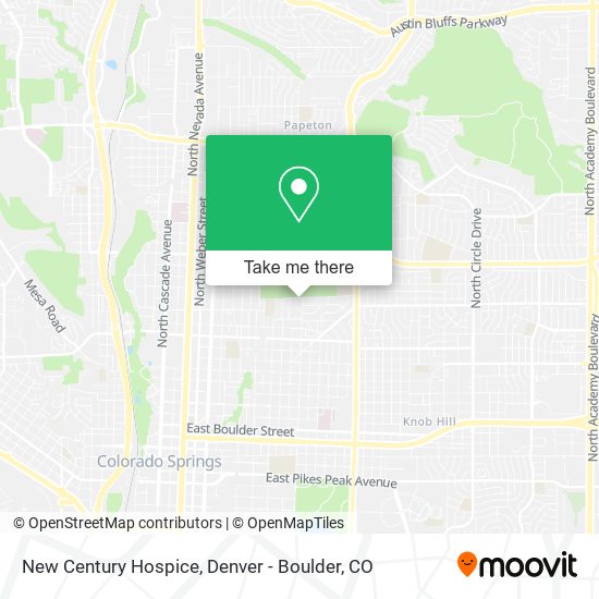 New Century Hospice map