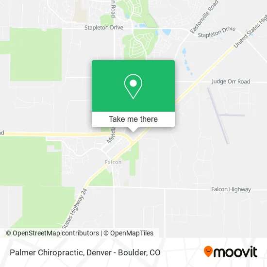 Palmer Chiropractic map