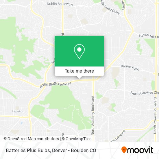 Batteries Plus Bulbs map