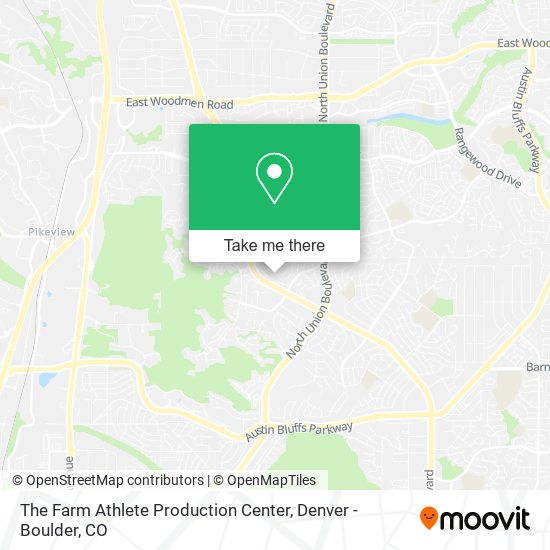 Mapa de The Farm Athlete Production Center