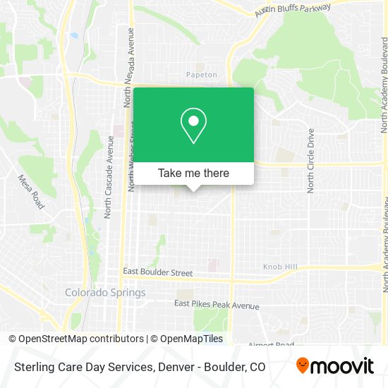 Sterling Care Day Services map