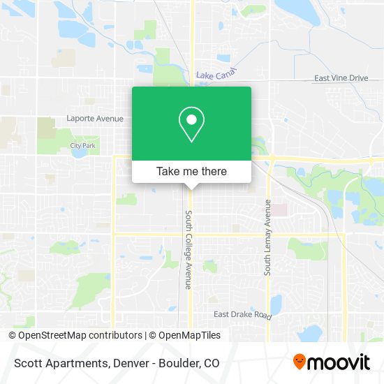 Mapa de Scott Apartments
