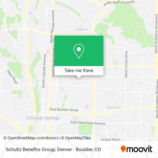 Schultz Benefits Group map