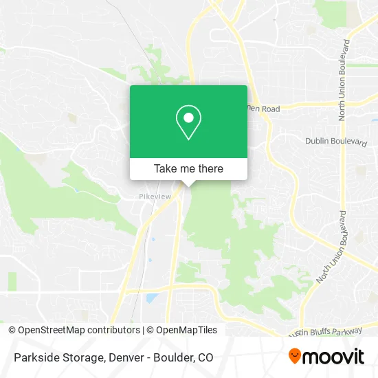 Parkside Storage map