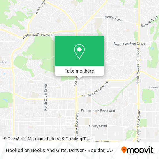 Hooked on Books And Gifts map