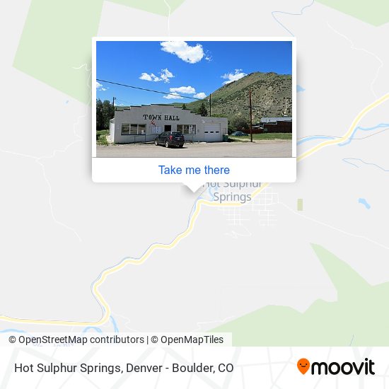 Hot Sulphur Springs map