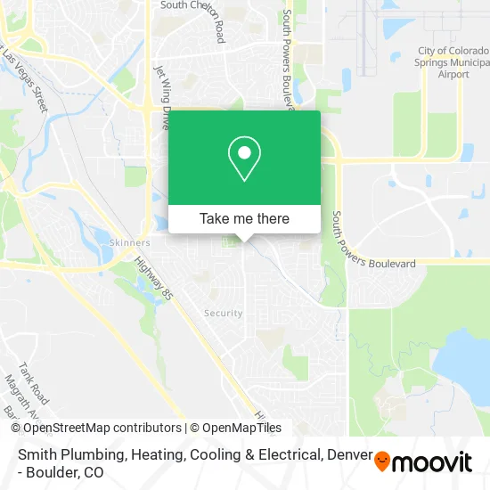 Smith Plumbing, Heating, Cooling & Electrical map