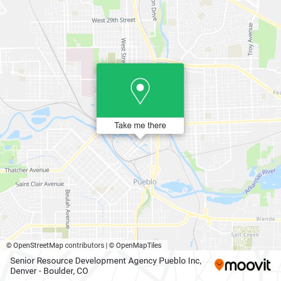 Senior Resource Development Agency Pueblo Inc map