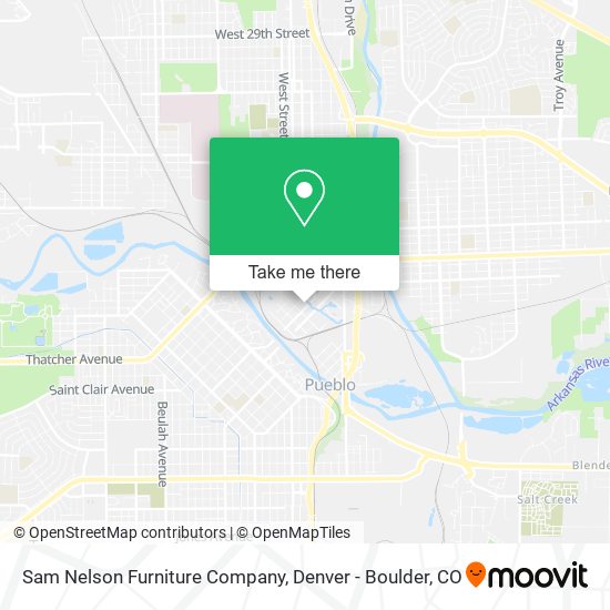 Sam Nelson Furniture Company map