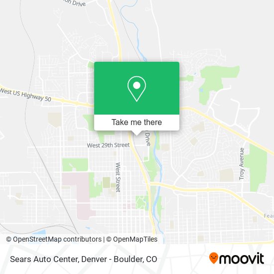 Sears Auto Center map