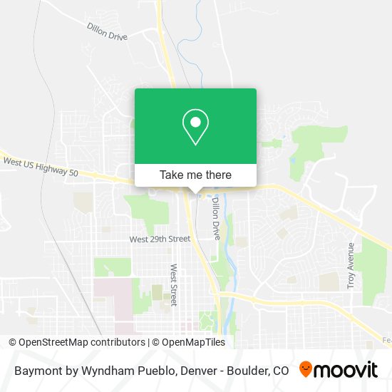Baymont by Wyndham Pueblo map